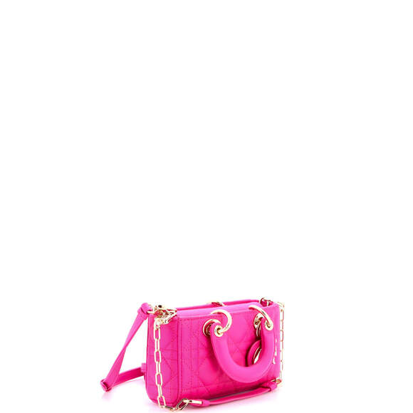 Christian Dior Micro Lady D-Joy Bag Cannage Quilt Lambskin - Picture 2 of 6